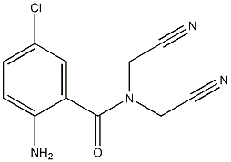 2-amino-5-chloro-N,N-bis(cyanomethyl)benzamide Structure