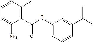 2-amino-6-methyl-N-[3-(propan-2-yl)phenyl]benzamide Structure