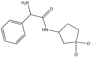 2-amino-N-(1,1-dioxidotetrahydrothien-3-yl)-2-phenylacetamide Struktur