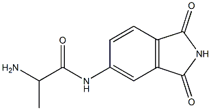 2-amino-N-(1,3-dioxo-2,3-dihydro-1H-isoindol-5-yl)propanamide,,结构式