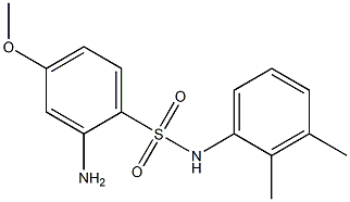 2-amino-N-(2,3-dimethylphenyl)-4-methoxybenzene-1-sulfonamide 结构式