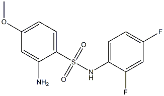  2-amino-N-(2,4-difluorophenyl)-4-methoxybenzene-1-sulfonamide