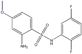 2-amino-N-(2,5-difluorophenyl)-4-methoxybenzene-1-sulfonamide Structure