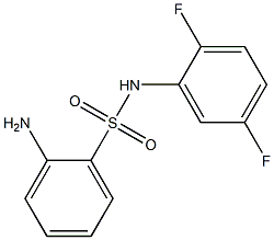 2-amino-N-(2,5-difluorophenyl)benzene-1-sulfonamide 化学構造式