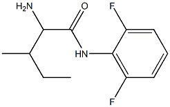 2-amino-N-(2,6-difluorophenyl)-3-methylpentanamide 化学構造式