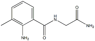 2-amino-N-(2-amino-2-oxoethyl)-3-methylbenzamide 结构式