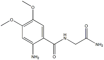 2-amino-N-(2-amino-2-oxoethyl)-4,5-dimethoxybenzamide Structure