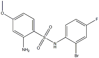 2-amino-N-(2-bromo-4-fluorophenyl)-4-methoxybenzene-1-sulfonamide
