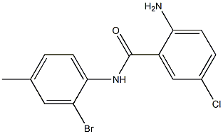 2-amino-N-(2-bromo-4-methylphenyl)-5-chlorobenzamide Structure