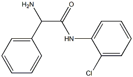 2-amino-N-(2-chlorophenyl)-2-phenylacetamide 结构式