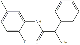 2-amino-N-(2-fluoro-5-methylphenyl)-2-phenylacetamide,,结构式