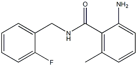 2-amino-N-(2-fluorobenzyl)-6-methylbenzamide 结构式