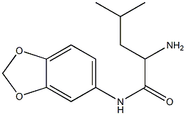 2-amino-N-(2H-1,3-benzodioxol-5-yl)-4-methylpentanamide Structure