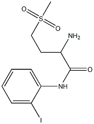 2-amino-N-(2-iodophenyl)-4-methanesulfonylbutanamide Structure