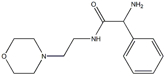 2-amino-N-(2-morpholin-4-ylethyl)-2-phenylacetamide Struktur