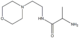 2-amino-N-(2-morpholin-4-ylethyl)propanamide Struktur
