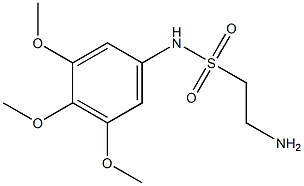 2-amino-N-(3,4,5-trimethoxyphenyl)ethane-1-sulfonamide,,结构式