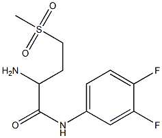 2-amino-N-(3,4-difluorophenyl)-4-(methylsulfonyl)butanamide|