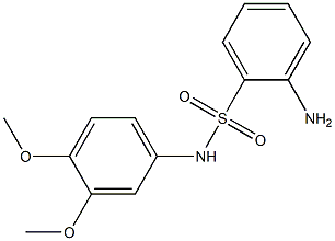 2-amino-N-(3,4-dimethoxyphenyl)benzene-1-sulfonamide Structure
