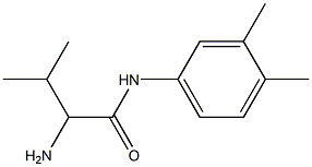 2-amino-N-(3,4-dimethylphenyl)-3-methylbutanamide 结构式