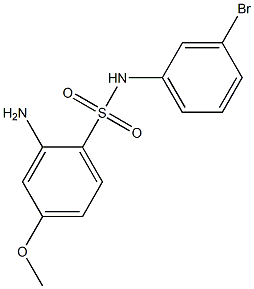 2-amino-N-(3-bromophenyl)-4-methoxybenzene-1-sulfonamide Structure