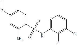  2-amino-N-(3-chloro-2-fluorophenyl)-4-methoxybenzene-1-sulfonamide