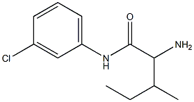 2-amino-N-(3-chlorophenyl)-3-methylpentanamide
