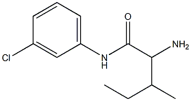 2-amino-N-(3-chlorophenyl)-3-methylpentanamide|