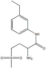  2-amino-N-(3-ethylphenyl)-4-(methylsulfonyl)butanamide