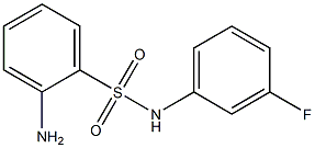 2-amino-N-(3-fluorophenyl)benzenesulfonamide Struktur