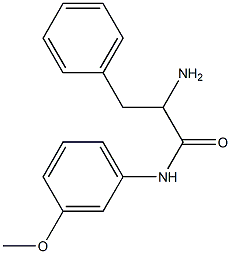 2-amino-N-(3-methoxyphenyl)-3-phenylpropanamide 化学構造式