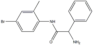 2-amino-N-(4-bromo-2-methylphenyl)-2-phenylacetamide Structure