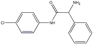 2-amino-N-(4-chlorophenyl)-2-phenylacetamide,,结构式