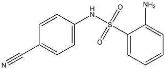 2-amino-N-(4-cyanophenyl)benzenesulfonamide,,结构式