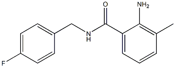 2-amino-N-(4-fluorobenzyl)-3-methylbenzamide Structure