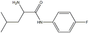 2-amino-N-(4-fluorophenyl)-4-methylpentanamide Structure
