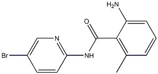 2-amino-N-(5-bromopyridin-2-yl)-6-methylbenzamide,,结构式