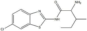 2-amino-N-(6-chloro-1,3-benzothiazol-2-yl)-3-methylpentanamide|