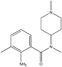 2-amino-N,3-dimethyl-N-(1-methylpiperidin-4-yl)benzamide