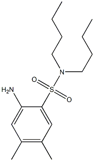 2-amino-N,N-dibutyl-4,5-dimethylbenzene-1-sulfonamide Structure