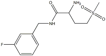 2-amino-N-[(3-fluorophenyl)methyl]-4-methanesulfonylbutanamide