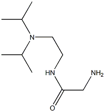 2-amino-N-[2-(diisopropylamino)ethyl]acetamide 化学構造式