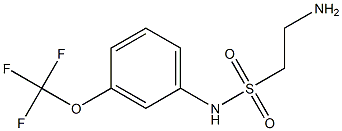 2-amino-N-[3-(trifluoromethoxy)phenyl]ethane-1-sulfonamide 结构式