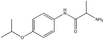 2-amino-N-[4-(propan-2-yloxy)phenyl]propanamide 化学構造式