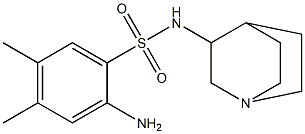  2-amino-N-{1-azabicyclo[2.2.2]octan-3-yl}-4,5-dimethylbenzene-1-sulfonamide