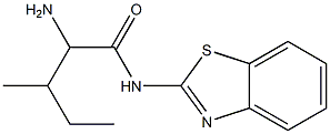 2-amino-N-1,3-benzothiazol-2-yl-3-methylpentanamide Structure