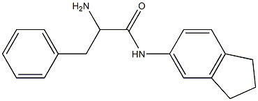 2-amino-N-2,3-dihydro-1H-inden-5-yl-3-phenylpropanamide Structure