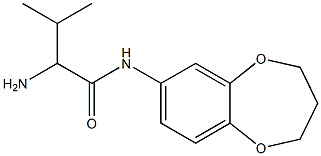 2-amino-N-3,4-dihydro-2H-1,5-benzodioxepin-7-yl-3-methylbutanamide Structure