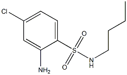 2-amino-N-butyl-4-chlorobenzene-1-sulfonamide,,结构式