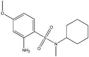 2-amino-N-cyclohexyl-4-methoxy-N-methylbenzene-1-sulfonamide 结构式